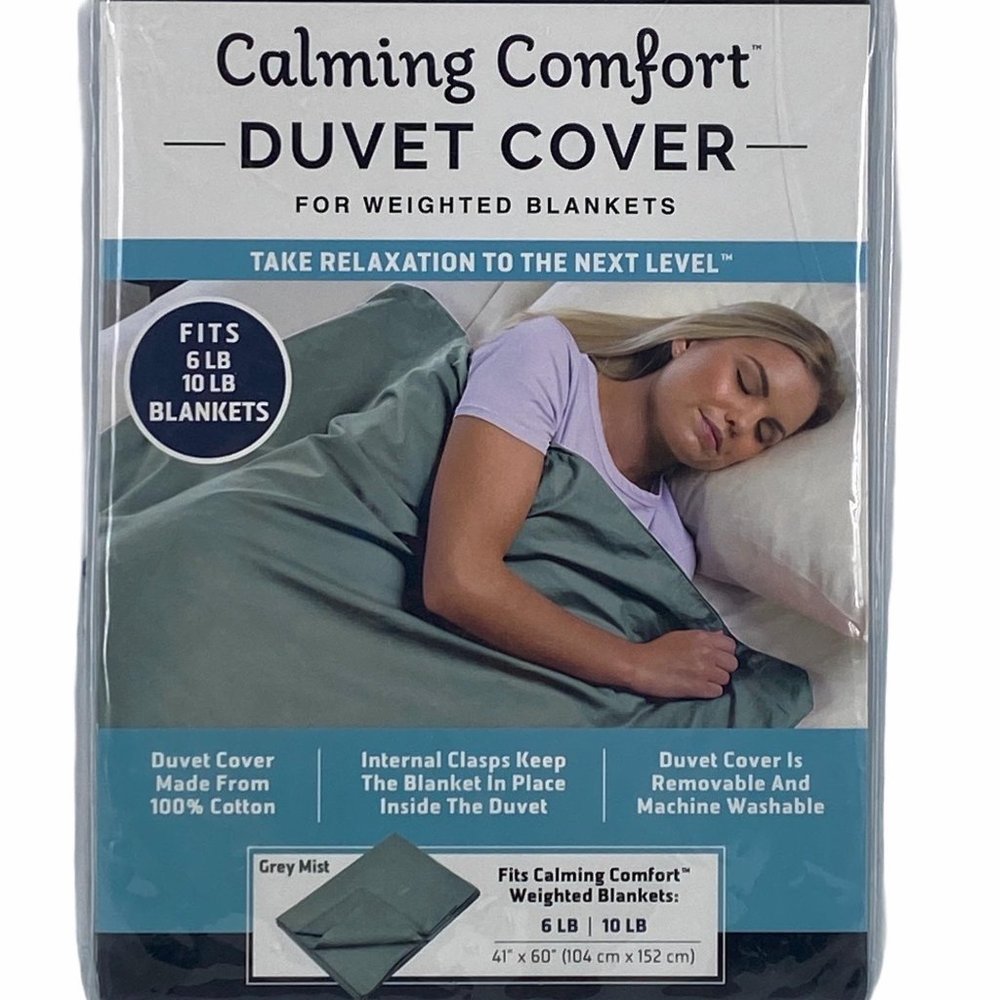 Calming Comfort Duvet Cover 6-10lb Weight Blanket - Picture 1 of 4